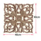 Elegant Rose Wood Carving Applique Set 2pcs European Floral Cabinet Furniture Decor Trim 12