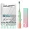 Rechargeable Electric Toothbrush Waterproof Sonic Rotary Teeth Cleaning Brush With 10 Replacement
