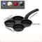 NonStick Four Hole Omelette Frying Pan Medical Stone Egg Burger Breakfast Cooker 2