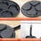 NonStick Four Hole Omelette Frying Pan Medical Stone Egg Burger Breakfast Cooker 3