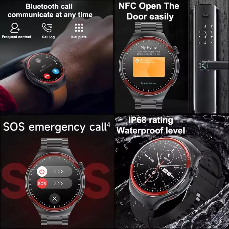 2025 Health Monitoring Smart Watch AMOLED Bluetooth Call Fitness Tracker With Heart Rate Sleep Mo 4