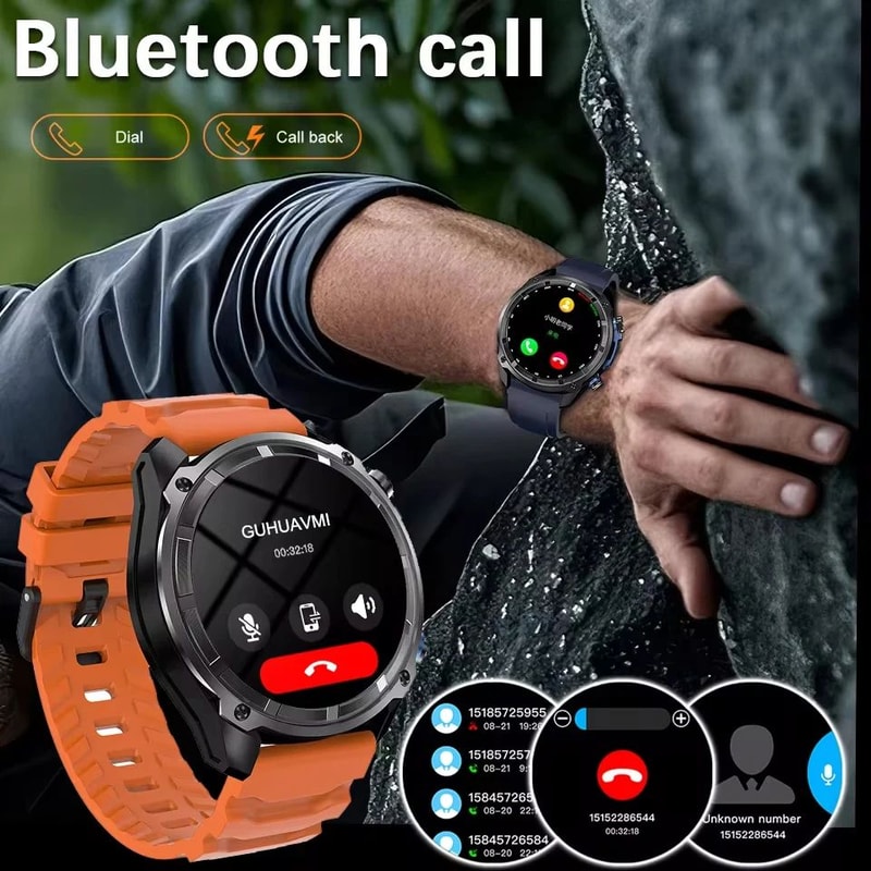 2025 Military GPS Smart Watch AMOLED Offline Map Fitness Tracker With Bluetooth Call 1