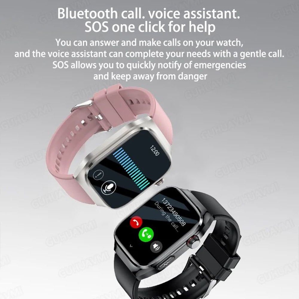 2025 Health Smart Watch AMOLED Bluetooth Call Fitness Tracker With ECG Wellness Monitoring 3