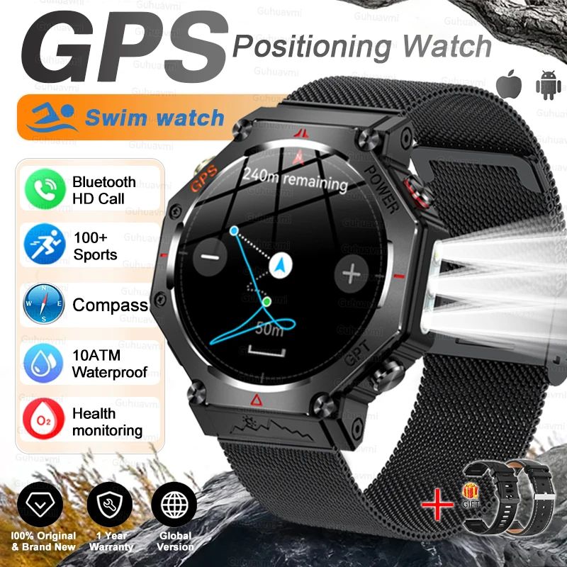 TRex 3 Ultra GPS Military Smart Watch AMOLED Waterproof Sports Fitness Tracker With Bluetooth Call 15