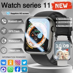 series 11 amoled smart watch – gps bluetooth call waterproof fitness tracker for men & women