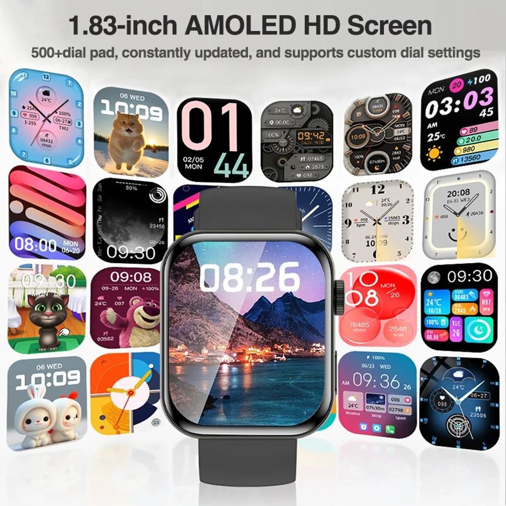 Series 11 AMOLED Smart Watch GPS Bluetooth Call Waterproof Fitness Tracker For Men Women 5