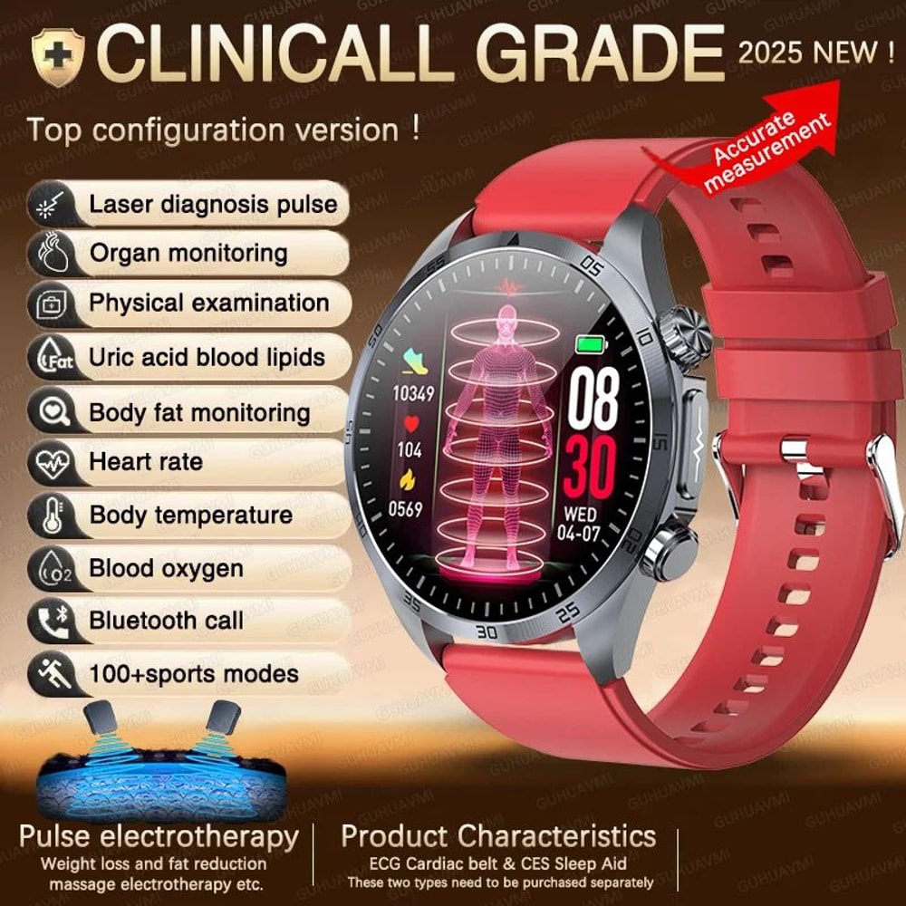 2026 ECG Health Smart Watch AMOLED Bluetooth Call Fitness Tracker With Wellness Monitoring 13
