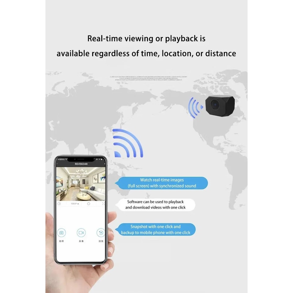 4K WiFi Mini Security Camera Portable HD Remote Monitoring Smart IP Camera 2
