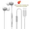 394 Ft TypeC HiFi Wired Earphones Digital Chip Stereo Headphones For Samsung IPhone Android 7