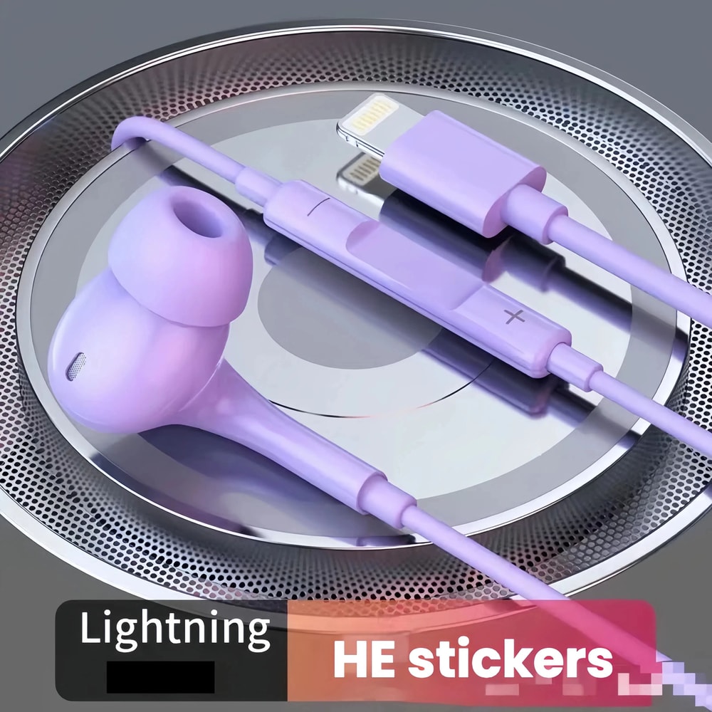 Lightning HiFi Wired Earphones Digital Decoding Stereo Headphones For IPhone 1