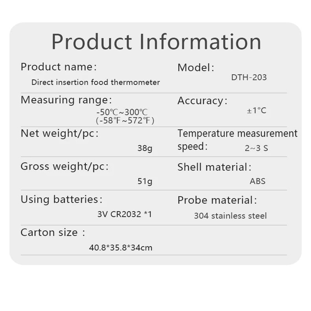 Digital Instant Read Meat Thermometer Backlit BBQ Food Probe For Cooking Baking 4