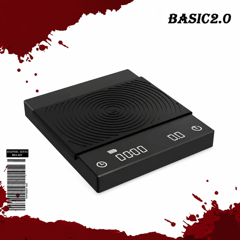 TIMEMORE Black Mirror Basic 2 Plus USB Rechargeable Digital Coffee Kitchen Scale With Timer 0