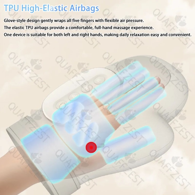 Electric Hand Massager Air Compression Wrist Finger Massager Gloves For Carpal Tunnel Relief 2
