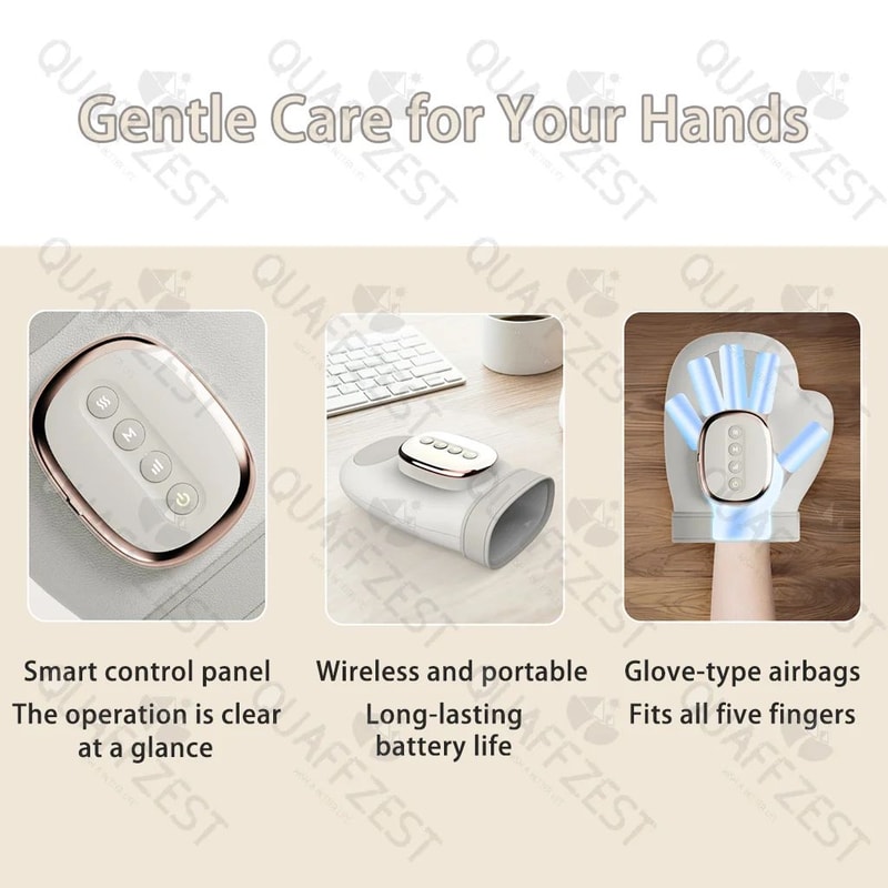 Electric Hand Massager Air Compression Wrist Finger Massager Gloves For Carpal Tunnel Relief 4