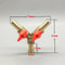 3Way Brass Shut Off Ball Valve Hose Barb Connector Fuel Gas Water Pipe Adapter 5
