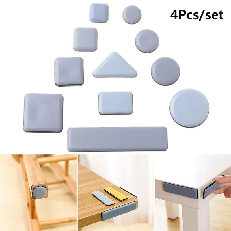 EasyGlide Heavy Furniture Moving Slip Mats SelfAdhesive Floor Protector Pads Set 0