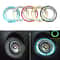 Luminous Aluminum Alloy Car Ignition Switch Cover Ring Interior Push Start Button Sticker For Toyo 0