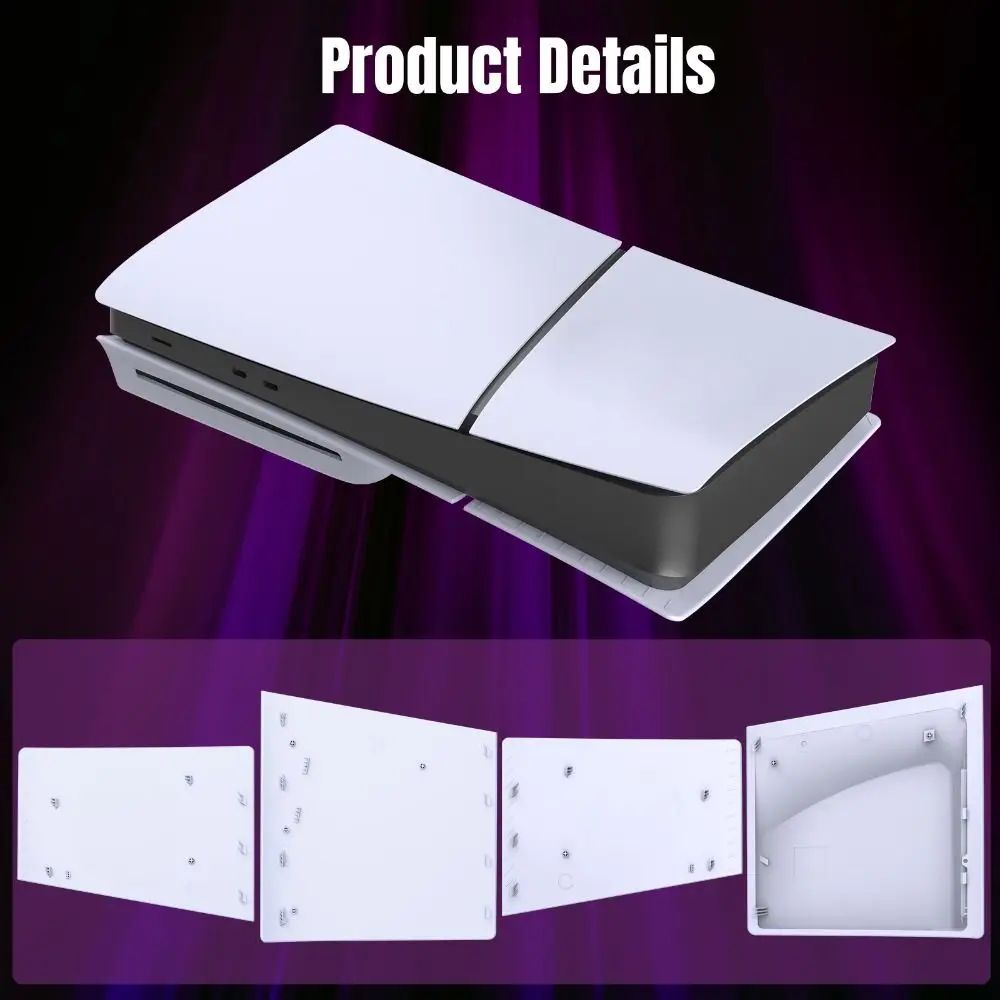 PS5 Slim Disc Digital Replacement Faceplate ABS Hard Shell Cover Panels Protective Console Side Pl 5