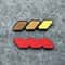 TriColor Grille Badge Emblem For Toyota Tacoma 4Runner Tundra ABS Front Air Intake Grille Decorati 9