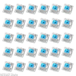 30pcs mechanical keyboard switch set – blue brown red black 2-pin tactile clicky key switch replacement