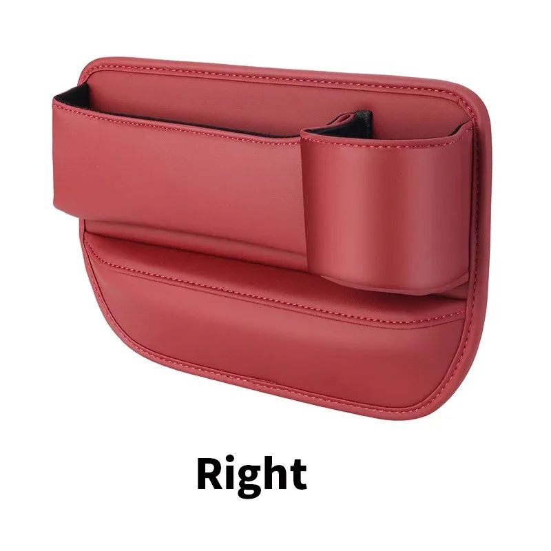 Universal Car Seat Gap Organizer PU Leather Storage Box With Cup Holder Phone Holder Wallet Stora 11