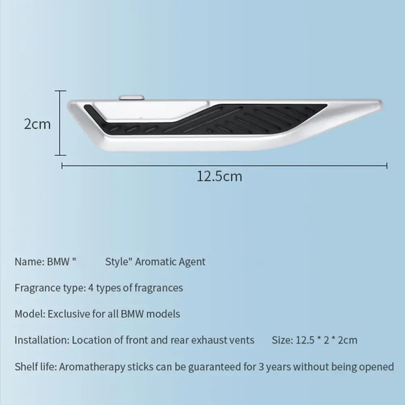 BMW Natural Air Car Air Freshener Diffuser Aluminum Alloy Vent Clip Aromatherapy Fragrance Holder 5