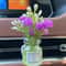 Mini Car Air Vent Silk Flower Aromatherapy Clip Feminine Scented Floral Car Decor Vase 9