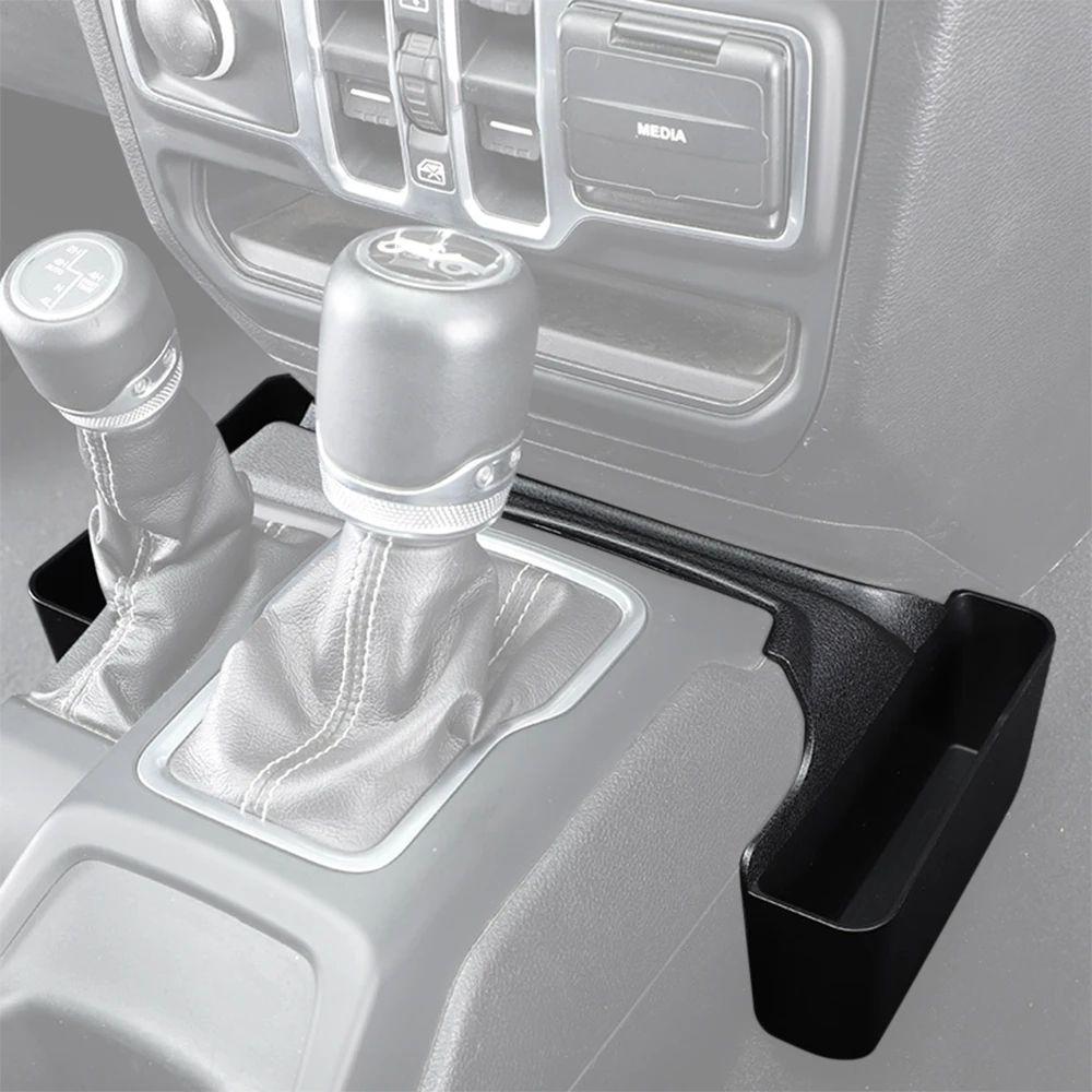 Jeep Wrangler JL Gladiator JT Gear Shift Organizer Tray Console Phone Holder Storage Box 20182024 3