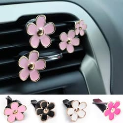 cute car air vent perfume clip – girly aroma diffuser interior decoration set