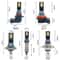 2 Pcs LED Headlight Fog Light Bulbs 12000LM 80W Waterproof Driving Lamps 12V24V Universal Fit 6