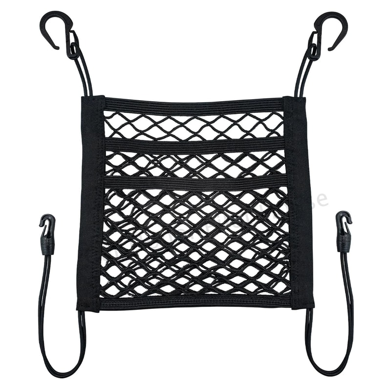 3Layer Car Seat Back Mesh Organizer Net Universal Storage Barrier Pet Safety Pocket 4