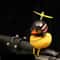 Squeaky Duck Bike Horn With Shark Helmet Propeller Cute Rubber Duck Bicycle Handlebar Decoration 0
