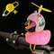 Squeaky Duck Bike Horn With Shark Helmet Propeller Cute Rubber Duck Bicycle Handlebar Decoration 19
