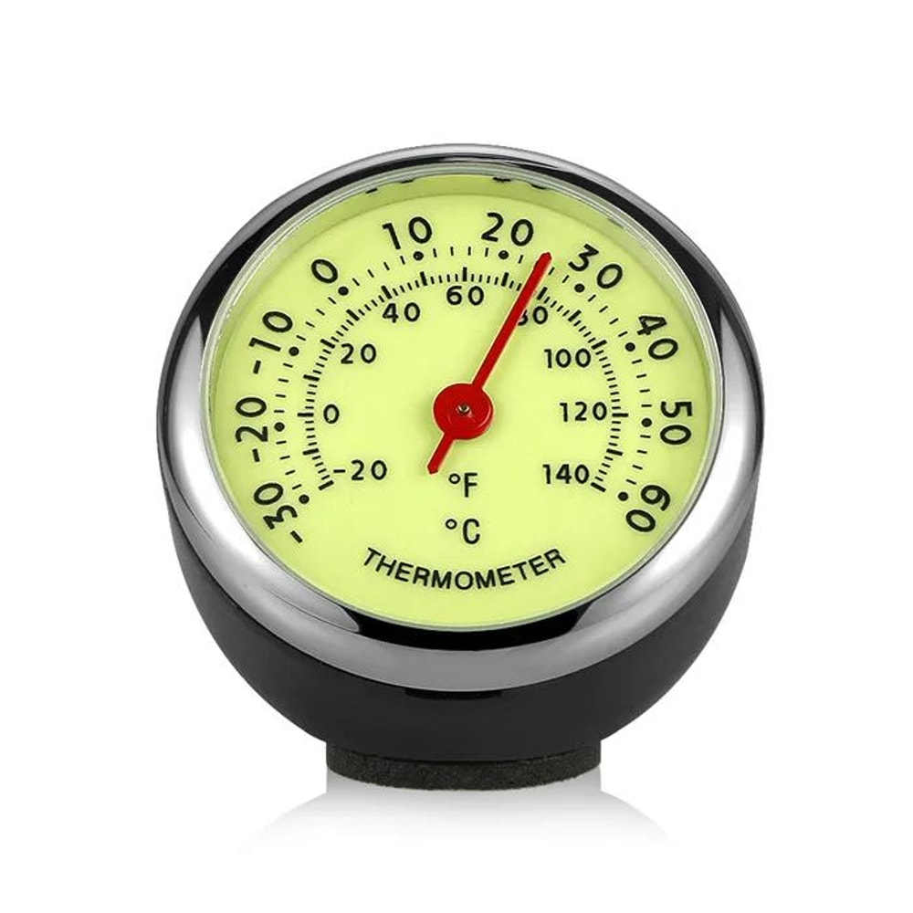 Luminous Car Dashboard Clock Thermometer Hygrometer Automotive Interior Decoration Accessory 7