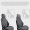AllSeason Linen Car Seat Cover Set Breathable AntiSlip Universal Seat Protectors 3