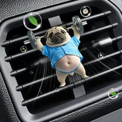2d car vent perfume clip air freshener – aromatherapy diffuser interior decoration accessory