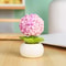 Mini Flower Pot Elf Car Interior Ornament Cartoon Bonsai Dashboard Decor 1
