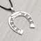 Lucky Horseshoe Car Pendant Zinc Alloy Rearview Mirror Hanging Ornament 2