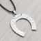 Lucky Horseshoe Car Pendant Zinc Alloy Rearview Mirror Hanging Ornament 3