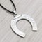 Lucky Horseshoe Car Pendant Zinc Alloy Rearview Mirror Hanging Ornament 3