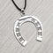 Lucky Horseshoe Car Pendant Zinc Alloy Rearview Mirror Hanging Ornament 5