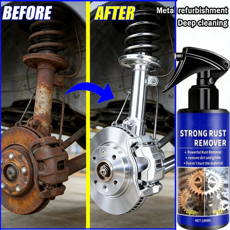 MultiFunctional Car Rust Remover Spray Metal Surface Brake Pad Protection Cleaner 0