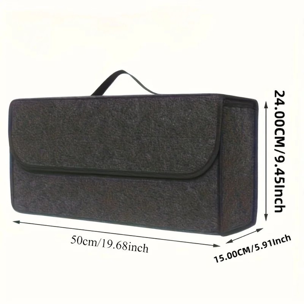 Large Car Trunk Organizer Storage Bag Foldable Felt Auto Cargo Tool Box Accessory 4