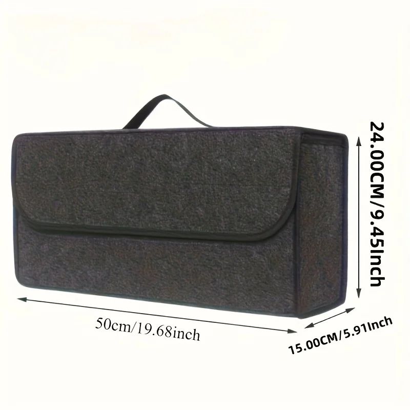Large Car Trunk Organizer Storage Bag Foldable Felt Auto Cargo Tool Box Accessory 4