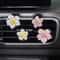 2pcs Flower Car Vent Perfume Clip Air Freshener Peach Blossom Aroma Diffuser Interior Decoration 1