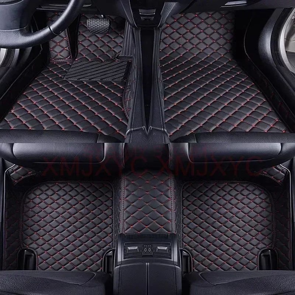 Custom 3D Artificial Leather Car Floor Mats For Ford Explorer Focus Waterproof Interior Protectio 2