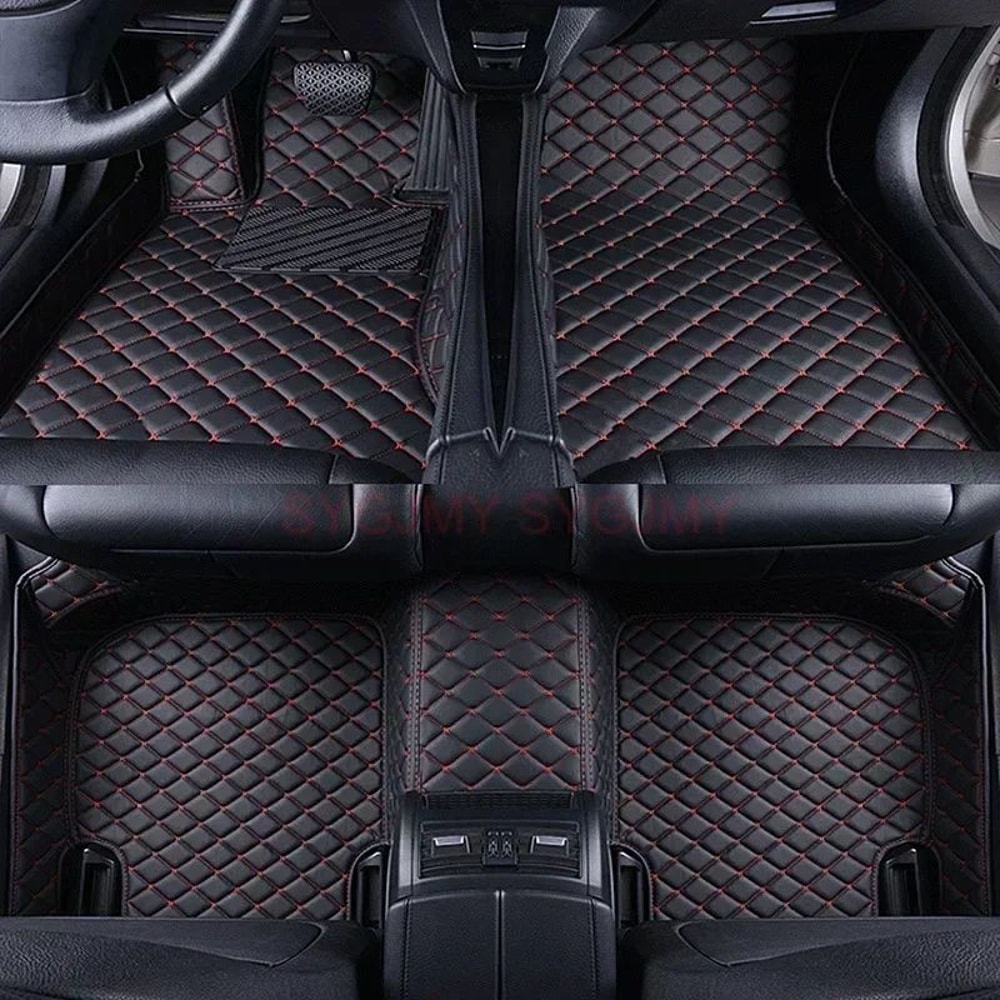 Custom 3D Artificial Leather Car Floor Mats For Ford Explorer Focus Waterproof Interior Protectio 9