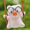 Cute Pink Swing Pig Car Rearview Mirror Pendant Anime Car Interior Decoration Accessory 8