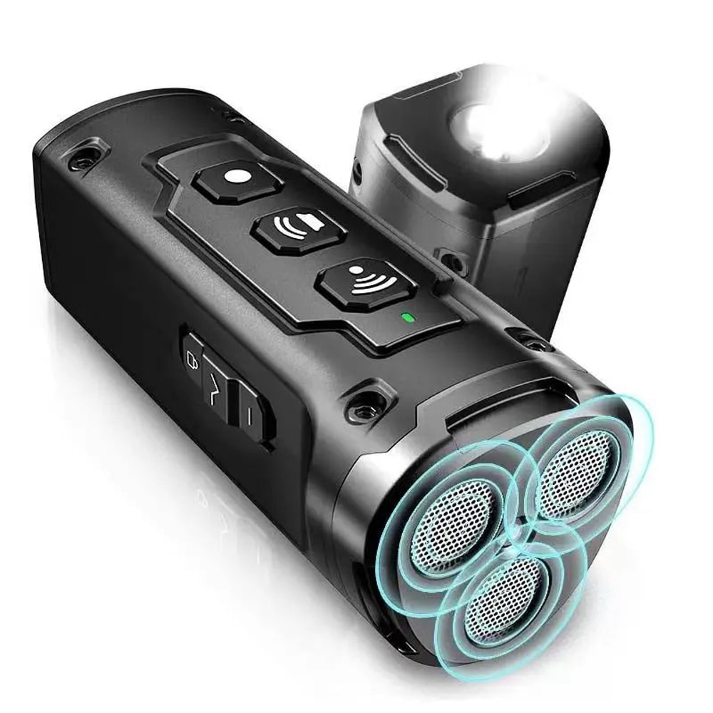 Rechargeable Ultrasonic Dog Repeller Training Device AntiBark Deterrent With LED Flashlight 6