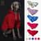 Dog Hoodie With Pocket Leather Patch Adjustable Pet Sweatshirt With Hook And Loop Collar 0